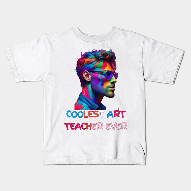 BEST ART TEACHER EVER Kids T-Shirt by itacc